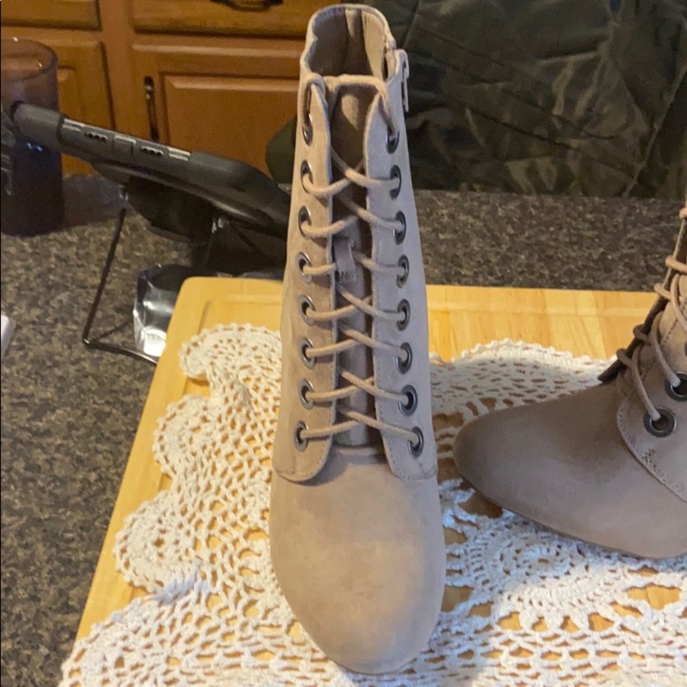 Taupe boots